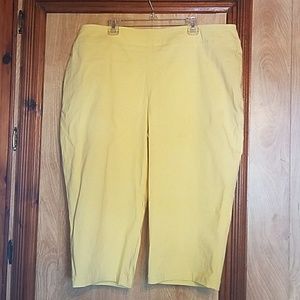 Yellow Capri pants